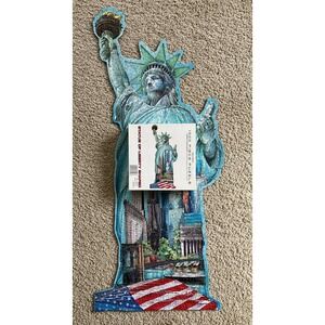 Statue of Liberty Shaped 1000 Piece Jigsaw Puzzle Made in the USA NEW SEALED